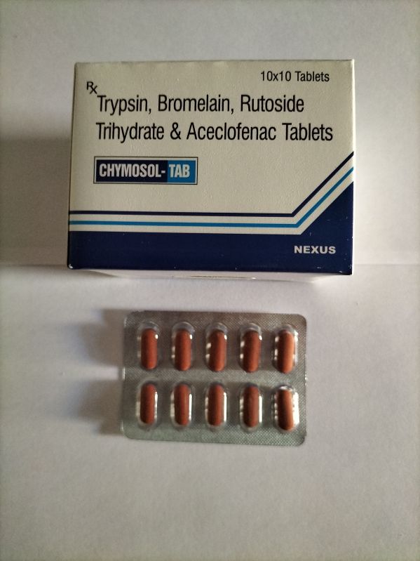 Chymosol-TAB Tablets, for Surgery Or Everyday Activity, Medicine Type : Allopathic