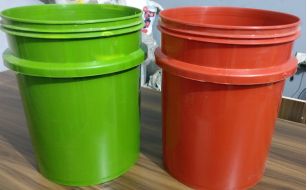 Round Colored PPCP Buckets, for Industrial, Capacity : 10-15Ltr