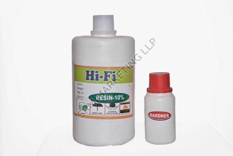 Transperent 10% Hi-Fi Epoxy Resin and Hardener, for Industry, Purity : 100%