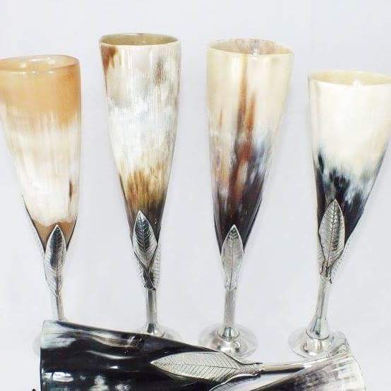 Polished Glass wine set