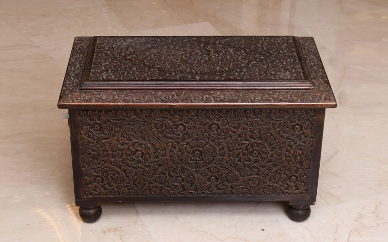 Teak Wood Brown Wooden Box