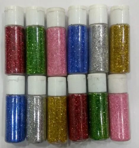 Craft Villa Silver Glitter Powder, Packaging Type : Box