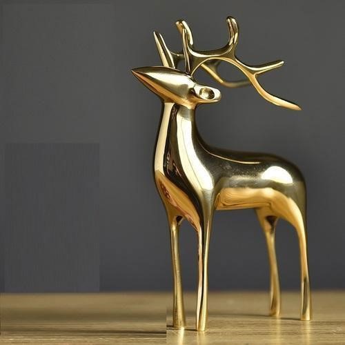 Design Collection Casting Brass Reindeer, Condition : Recycled