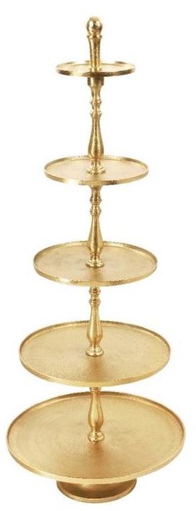 Multicolor Design Collection Plain Polished Aluminium Cake Stand, For Hotel, Bar, Size : Multisize