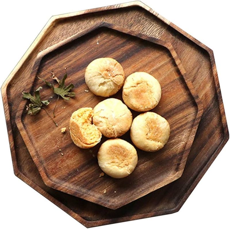 hexagon wood platter