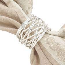 DESIGN COLLECTION IRON Metal NEST NAPKIN RING, Size : 2iinch