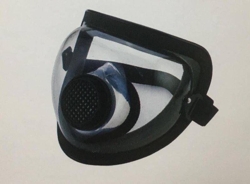 Black Plain Polished Fibre Full Face Shield, for Industrial, Size : Standard