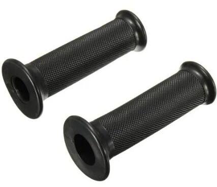 Black PVC Bike Handle Grip, Length : 4.75 Inch
