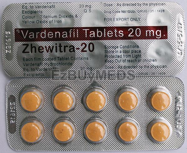 Zhewitra 20mg Tablets