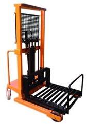 Semi Automatic Stainless Steel Manual Roller Platform Stacker, for Lifting Goods, Load Capacity : 1000-1500kg