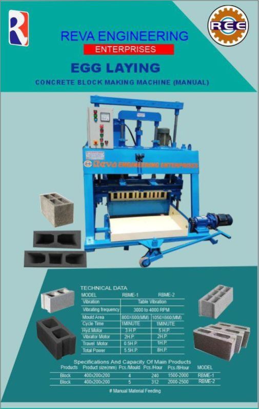 egg laying block making machine