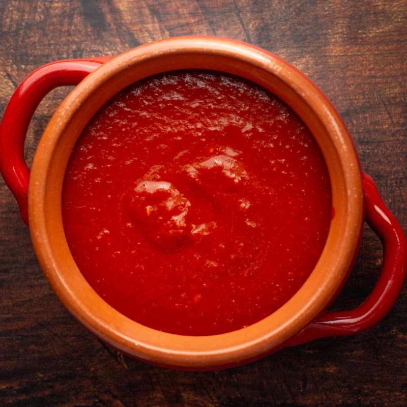 Paste Red Chilli Sauce, Speciality : Hot Taste
