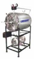 220V Polished Stainless Steel Horizontal Autoclave, for Laboratory Use, Certification : CE Certified