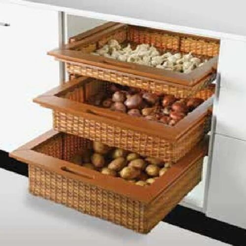 Ozone Wooden Kitchen Wicker Basket