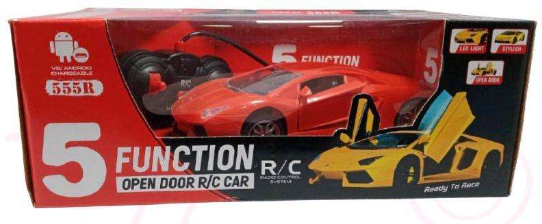 5 Function Radio Control Car, for Kids Playing, Color : Yellow, Red