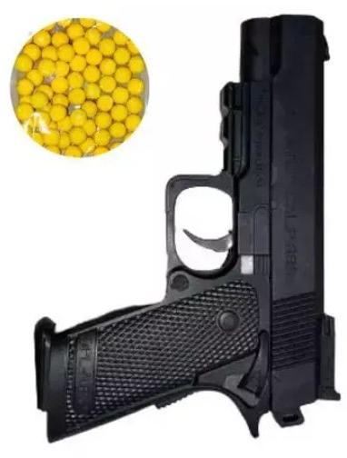 Happiesta Plain Plastic 8696 Black Toy Gun, for Kids Play, Feature : Premium Quality