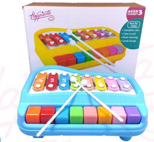 Happiesta Plastic Melody Xylophone Toy, for Kids Playing, Color : Multicolor