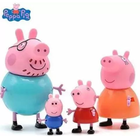 Plastic Peppa Pig Family Toys, for Kids Playing