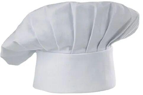 White Cotton Chef Cap, for Hotel, Restaurants