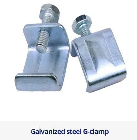 White Galvanized Steel G clamp