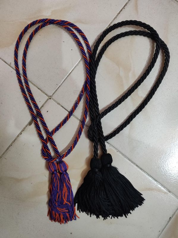 Cotton Graduation Honor Cords, for Decoration Use, Technics : Hand Braided, Hand Knotted