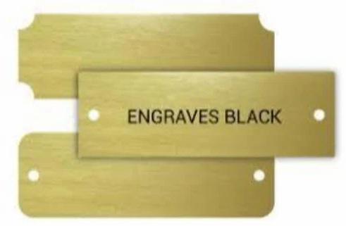Brass Name Plate, Color : Golden