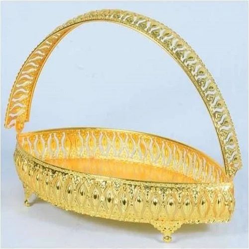 Iron Gold Plated Boat Tray