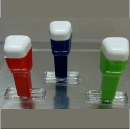 Rectangle Plastic Multicolor Rubber Stamp Handle, for Office, Office, Banks, Schools