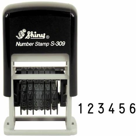 Shiny S-309 Self Inking Numbering Stamp