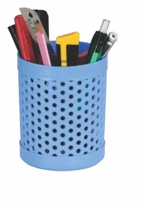 SYNERGY Round Plastic Pencil Holder, for Office, Packaging Type : BOX
