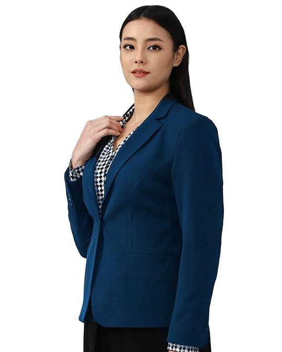 Royal Blue Smart Casual Formal Blazer For Female, Regular Fit Stylish ...