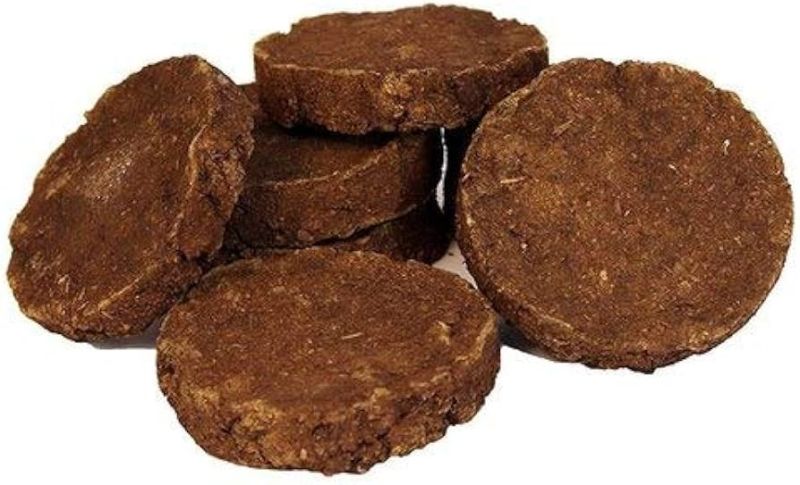 Round Cow Dung Cake