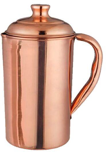 Plain Copper Jar With Tumbler, for Home