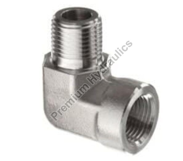 Silver Metal Female Elbow, for Pipe Fittings, Feature : Optimum Quality, Durable