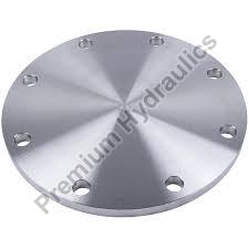 Silver Round Polished Stainless Steel Blind Flange, for Pipe Fittings, Packaging Type : Box