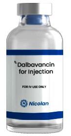 Dalbavancin Injection, for Home, Clinic, Hospital, Packaging Type : Glass Bottle