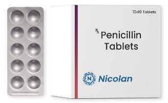 Penicillin Tablets, for Pharmaceuticals, Clinical, Personal, Hospital, Grade Standard : Medicine Grade