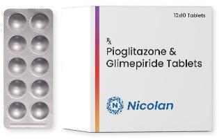  Pioglitazone / Glimepiride Table, Packaging Type : Alu Alu