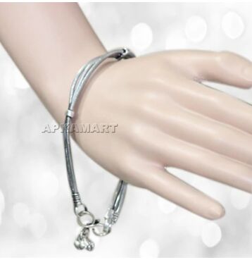 Alloy Oxidised Silver Bracelet