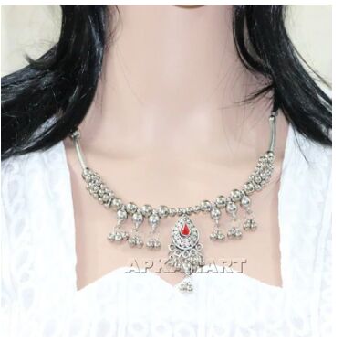 Alloy Oxidised Traditional Necklace