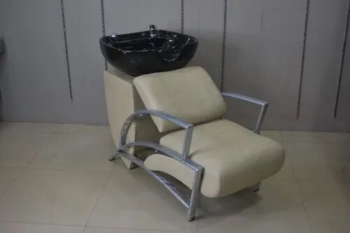 Black Synthetic Leather Salon Shampoo Wash Chair