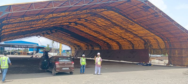 Temporary Industrial Dome Shed on rent, Size : 10000