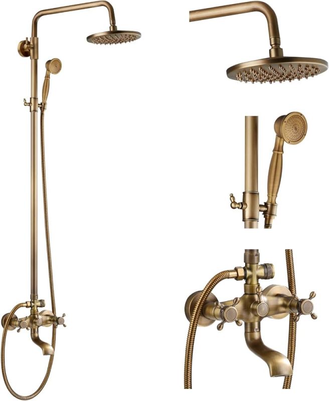 Golden Brass Plumbing Fixture, Style : Modern, Mounting Type : Wall ...