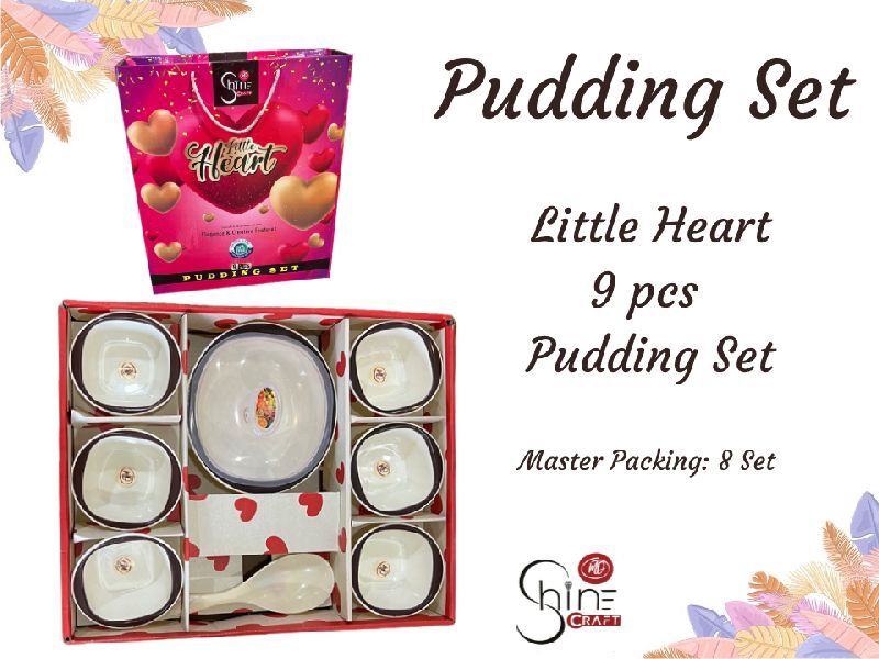 little heart pudding set