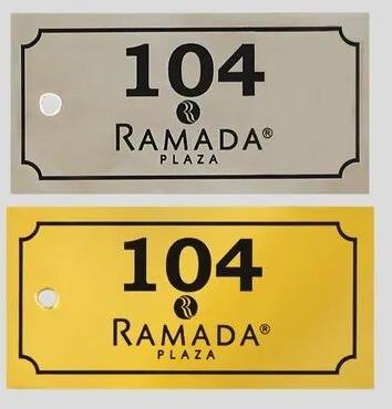 Rectangle Stainless Steel Name Plates, for Residential, Grade : SS304