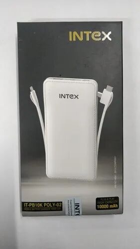 White Electric Intex Power Bank, for Charging Phone