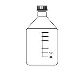Reagent bottle with screw cap