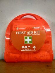 Plastic First Aid Box, Color : High Visibility Orange
