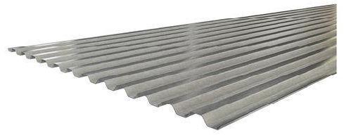 Galvanised Steel Roofing Sheet, Color : Silver