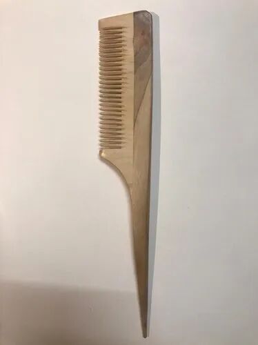 Natural Bamboo Tail Comb, Color : Brown